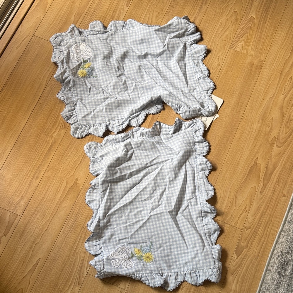 For Love And Lemons Blue Gingham Tablecloth